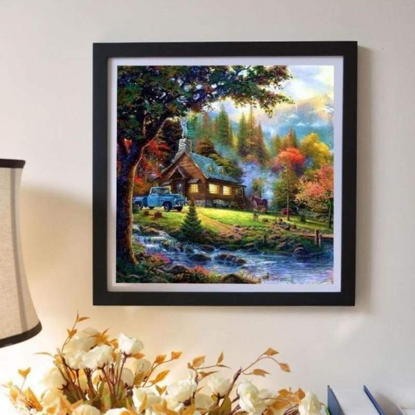 Volledige boor - 5D Diamond Painting Kits Fantastic Dream Colorful Cottage