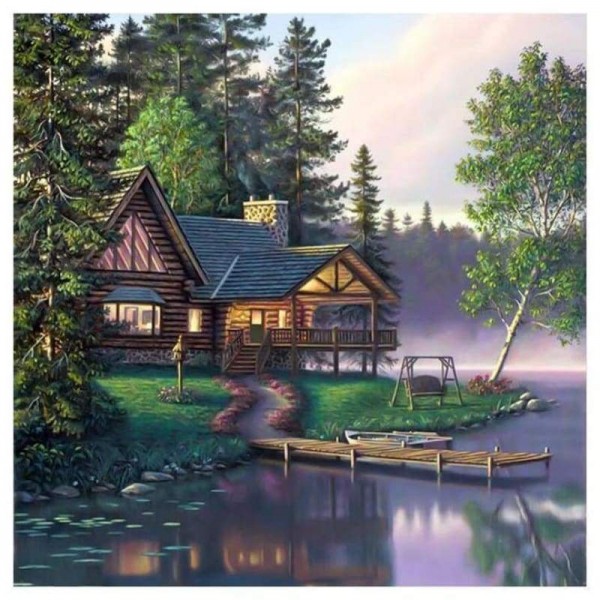 Volledige boor - 5D DIY Diamond Painting Kits Dream Cartoon Pretty Cottage