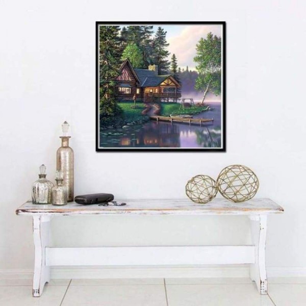 Volledige boor - 5D DIY Diamond Painting Kits Dream Cartoon Pretty Cottage