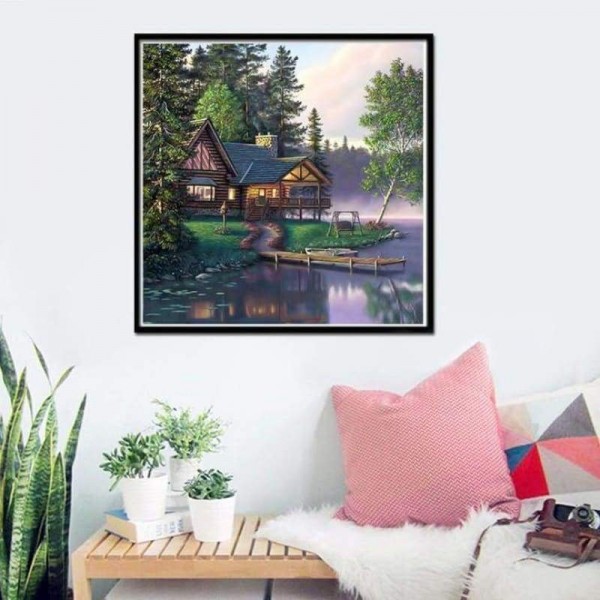 Volledige boor - 5D DIY Diamond Painting Kits Dream Cartoon Pretty Cottage