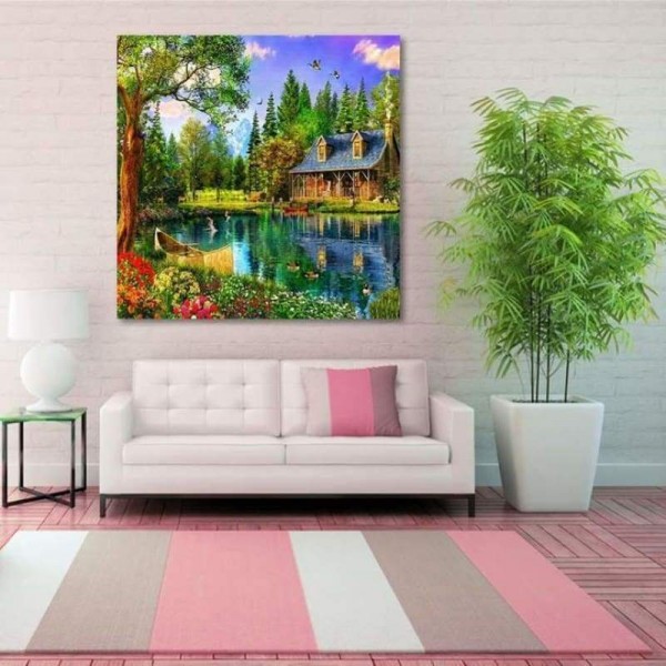 Nieuwe Hot Sale Dream Cottage Full Drill - 5D Diy Diamond Painting Kits