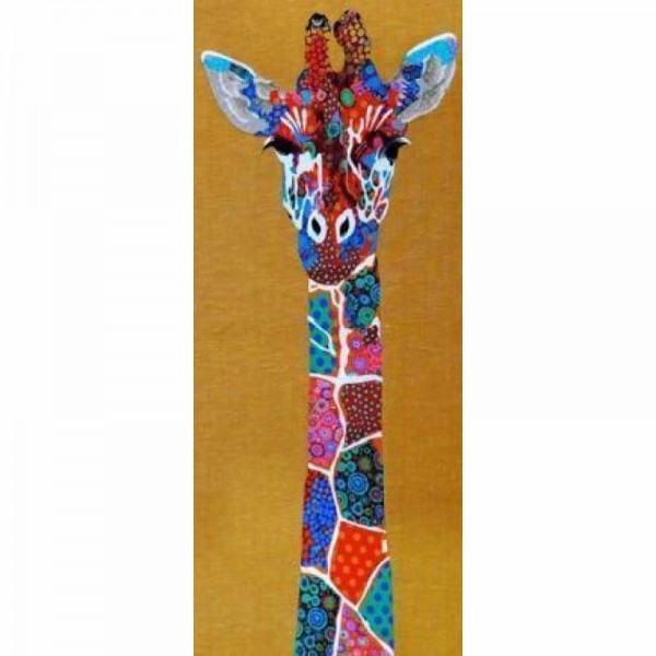 Abstracten kleurrijke giraffe