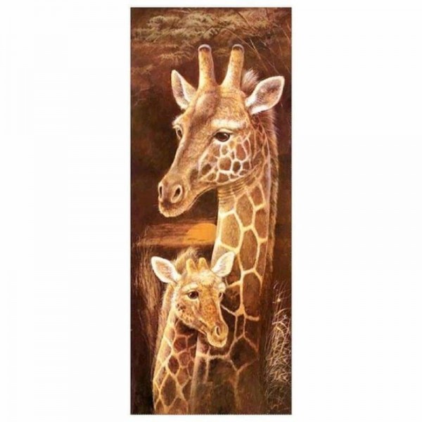 Giraffe schilderij