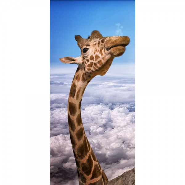 Giraffe in de lucht