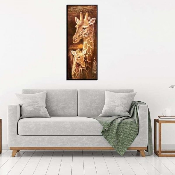 Giraffe schilderij