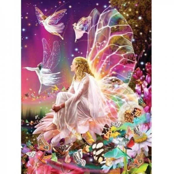 Volledige boor - 5D DIY Diamond Painting Kits Fantasy Dream Butterfly Fairy