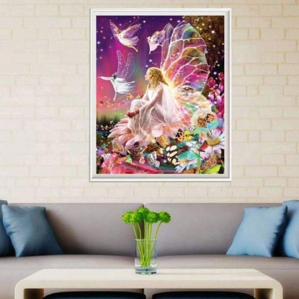 Volledige boor - 5D DIY Diamond Painting Kits Fantasy Dream Butterfly Fairy