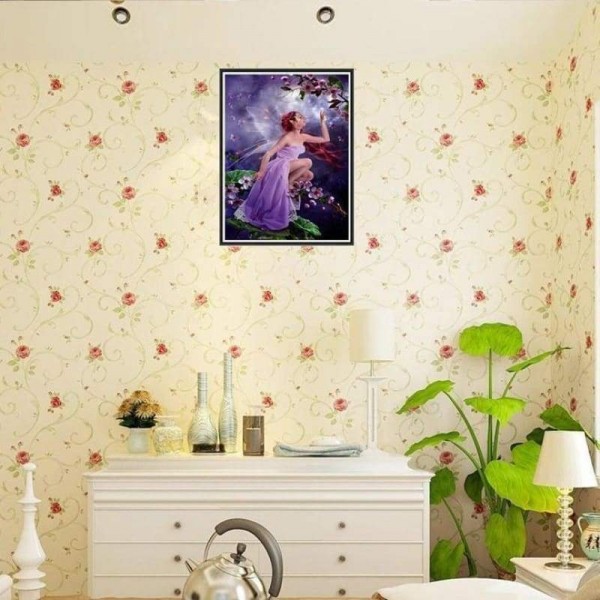 Volledige boor - 5D DIY Diamond Painting Kits Fantasy Butterfly Fairy Portrait