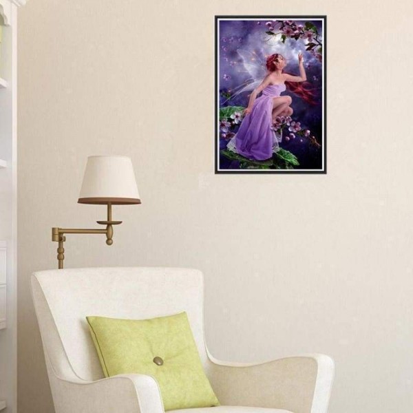 Volledige boor - 5D DIY Diamond Painting Kits Fantasy Butterfly Fairy Portrait