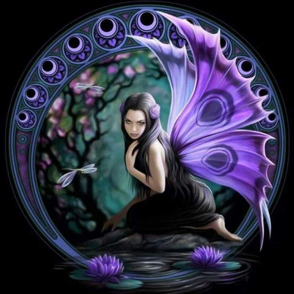 Volledige boor - 5D DIY Diamond Painting Kits Fairy Butterfly Elf