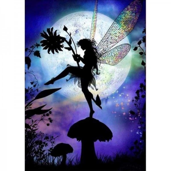 Volledige boor - 5D DIY Diamond Painting Kits Fantasy Dream Moon Sky Fairy