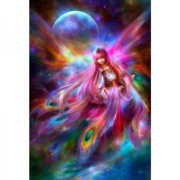 Volledige boor - 5D DIY Diamond Painting Kits Dream Goddess Starry Sky Kleurrijke Fairy