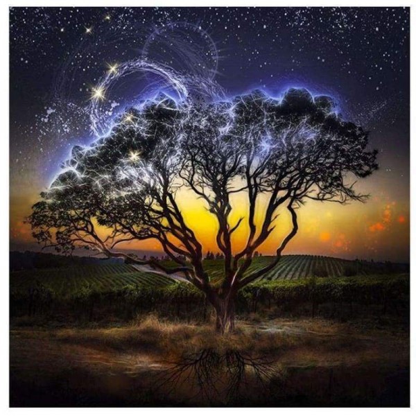 Full Drill - 5D DIY Diamond Painting Kits Cartoon Fantasy Tree