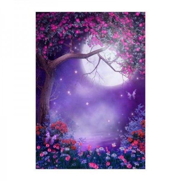 Full Drill - 5D DIY Diamond Painting Kits Fantasy Beautiful Flowers Tree