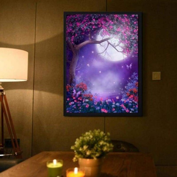 Full Drill - 5D DIY Diamond Painting Kits Fantasy Beautiful Flowers Tree