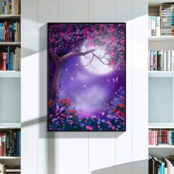 Full Drill - 5D DIY Diamond Painting Kits Fantasy Beautiful Flowers Tree