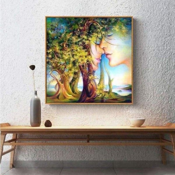 Full Drill - 5D DIY Diamond Painting Kits Cartoon Fantasy Romantic Trees Lover
