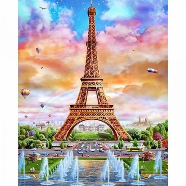 Kleurrijke Eiffeltoren