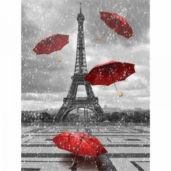 Eiffeltoren in de regen