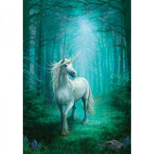 Volledige boor - 5D DIY Diamond Painting Kits White Unicorn In the Forest