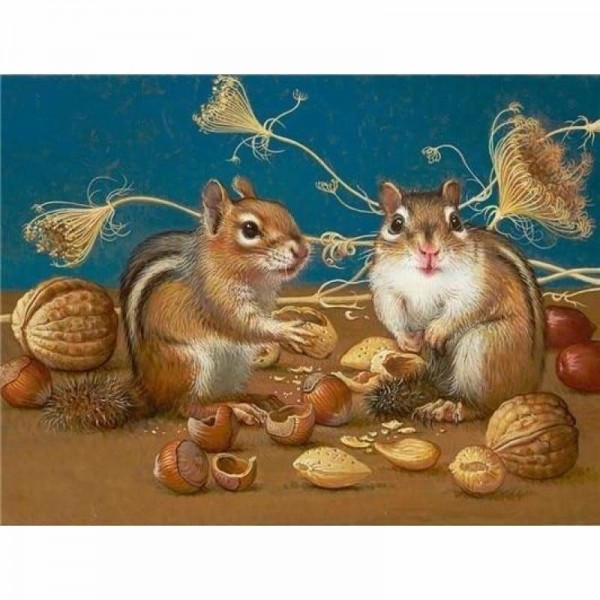 Cartoon twee eekhoorntjes