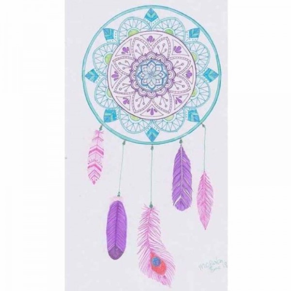 Volledige boor - 5D DIY Diamond Painting Kits Dream Catcher Feathers