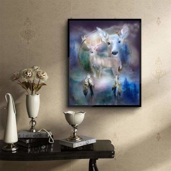 Volledige boor - 5D DIY Diamond Painting Kits Herten Dream Catcher