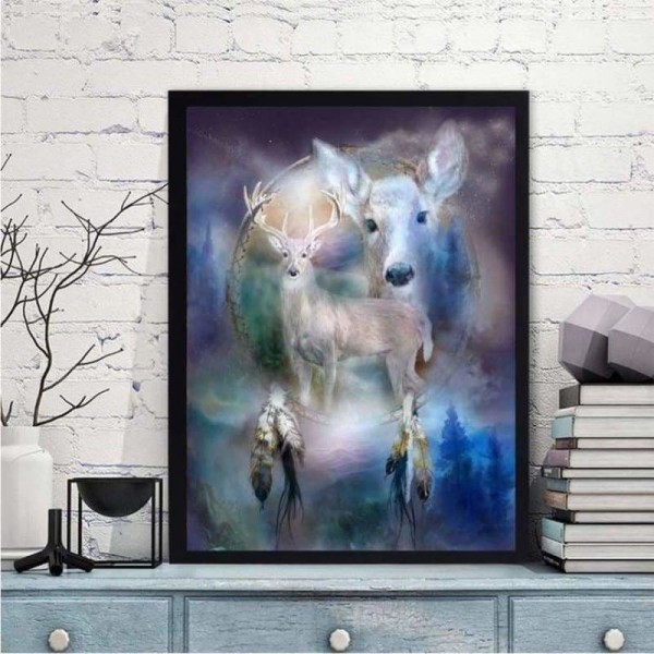 Volledige boor - 5D DIY Diamond Painting Kits Herten Dream Catcher