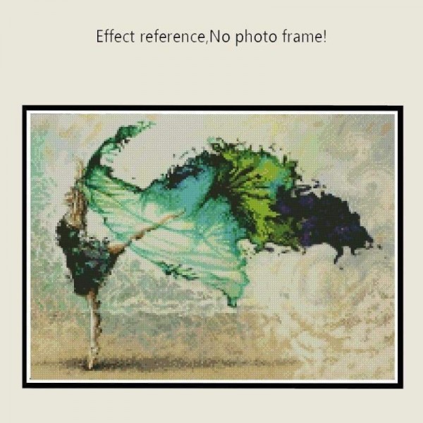 Volledige boor - 5D Diy Diamond Painting Kits Aquarel Wonderful Dancer Girl