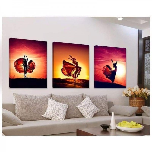 Volledige boor - 5D DIY Diamond Painting Kits Danser onder de zonsondergang