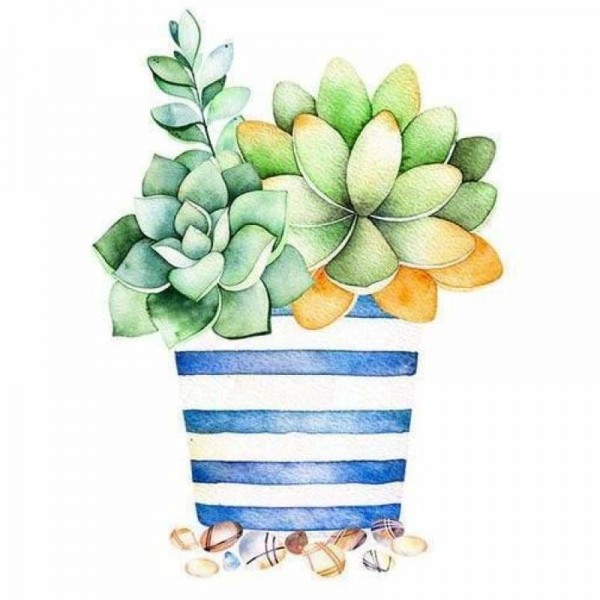 Volledige boor - 5D DIY Diamond Painting Kits Cartoon Plant Cactus