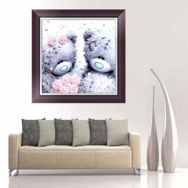Nieuwe Hot Koop Teddybeer Patroon Diamant Schilderij Kits