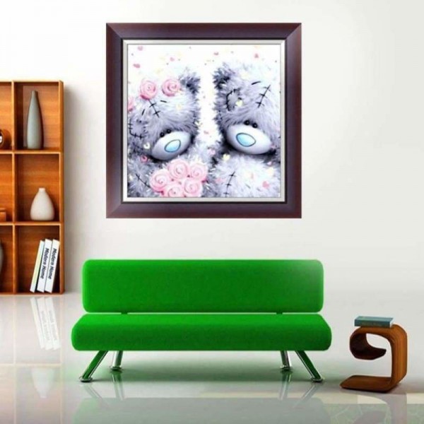 Nieuwe Hot Koop Teddybeer Patroon Diamant Schilderij Kits