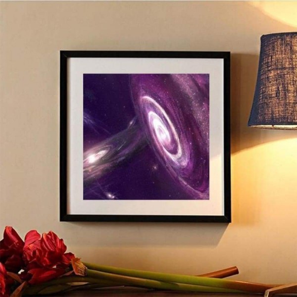 Volledige boor - 5D DIY Diamond Painting Kits Populaire wanddecoratie Purple Galaxy