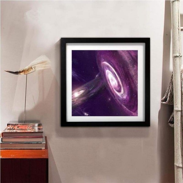 Volledige boor - 5D DIY Diamond Painting Kits Populaire wanddecoratie Purple Galaxy
