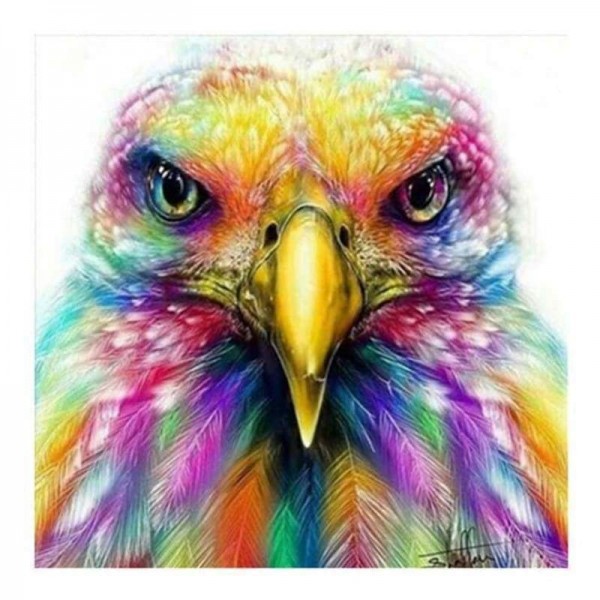 Volledige boor - 5D DIY Diamond Painting Kits Pretty Colorful Eagle