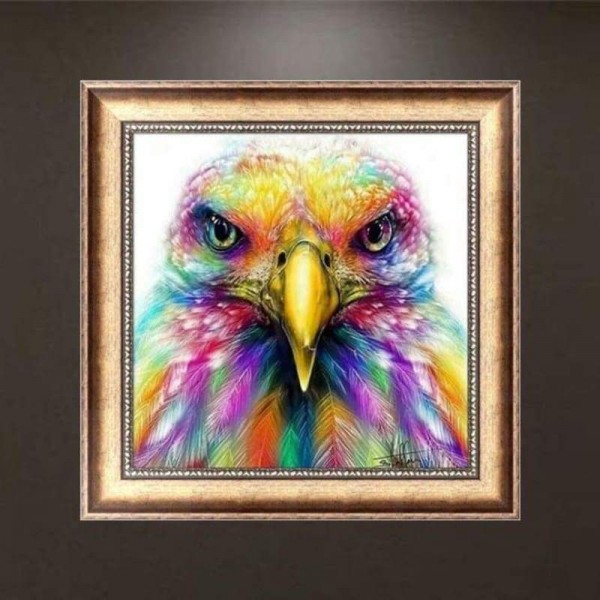 Volledige boor - 5D DIY Diamond Painting Kits Pretty Colorful Eagle
