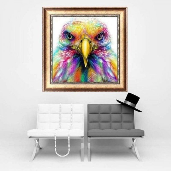 Volledige boor - 5D DIY Diamond Painting Kits Pretty Colorful Eagle