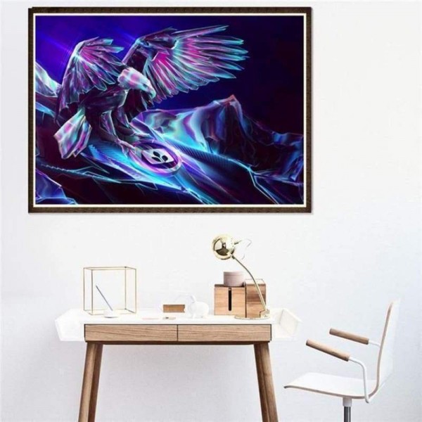 Volledige boor - 5D DIY Diamond Painting Kits Cartoon Fantasy Super Cool Eagle