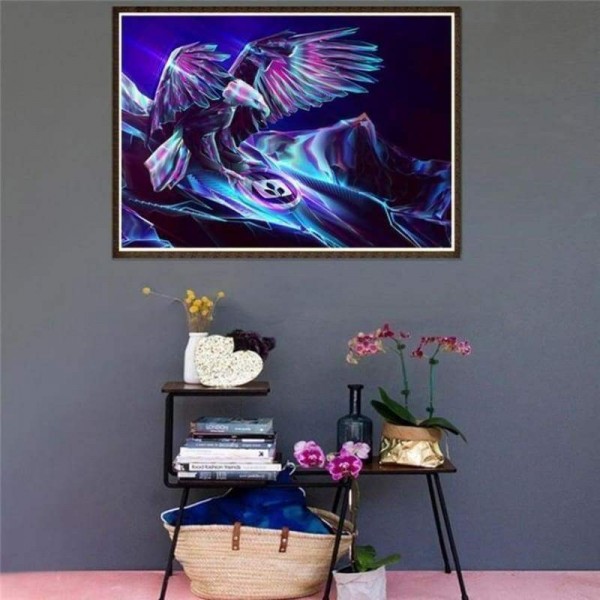 Volledige boor - 5D DIY Diamond Painting Kits Cartoon Fantasy Super Cool Eagle