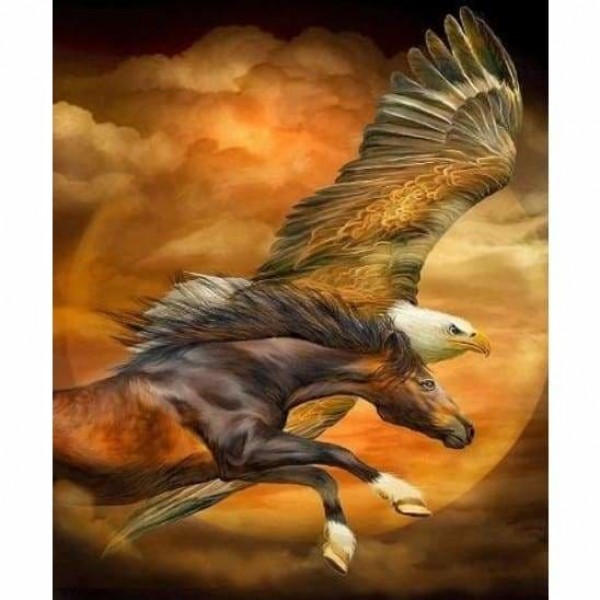 Paard Eagle Sky-Volledige Boor Diamant Schilderij-