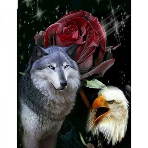 Dream Wolves And Eagle Volledige boor - 5D Diy Diamond Painting Kits