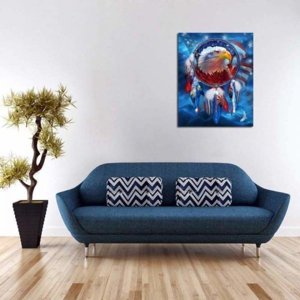 Volledige boor - 5D DIY Diamond Painting Kits Eagle Animal Dream Catcher
